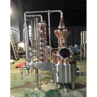 Stainless Steel Red Copper Spirit Distillery Equipment